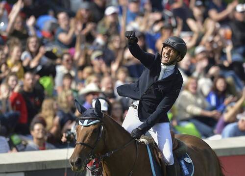 Sameh El Dahan winning the CP 'International, presented by Rolex (Photo: Spruce Meadows Media / Mike Sturk)