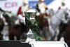 The Rolex Grand Slam Trophy in the "International Ring" of Spruce Meadows.