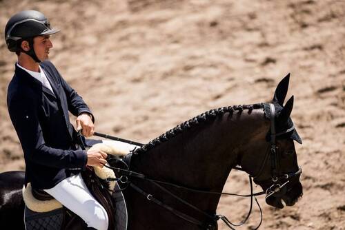 Steve Guerdat sur Alamo (Photo: Rolex / Ashley Neuhof)