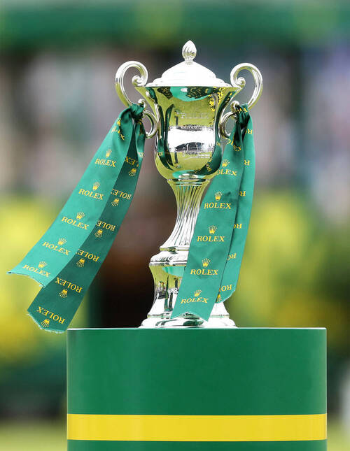 The picture enclosed shows the Rolex Grand Slam trophy (picture: Rolex Grand Slam of Show Jumping/Andreas Steindl).