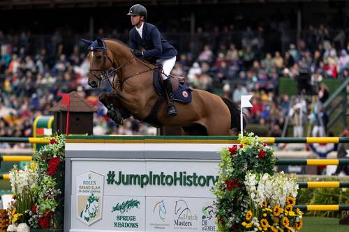 Ben Maher & Enjeu de Grisien - Rolex Grand Slam/Ashley Neuhof