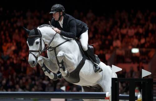 Richard Vogel (GER) in competition with Crack Hv during the UBS Challenge